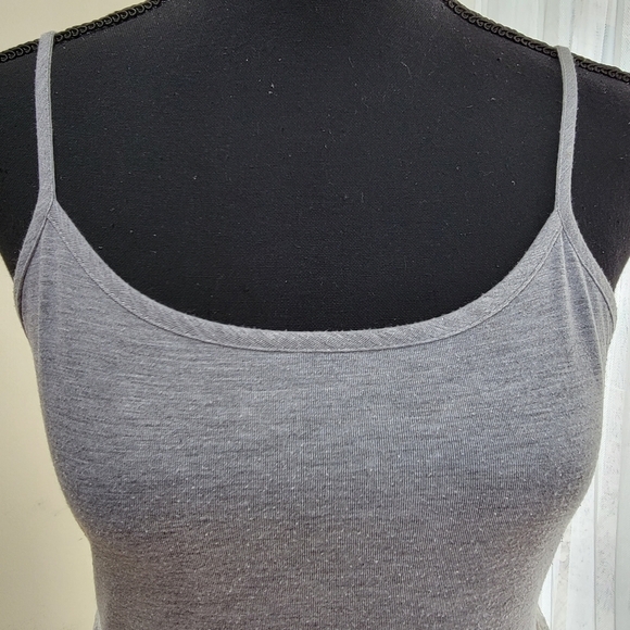 Xhilaration Spaghetti Strap Gray & Cream Lace Dress Size Medium EUC - Picture 3 of 10